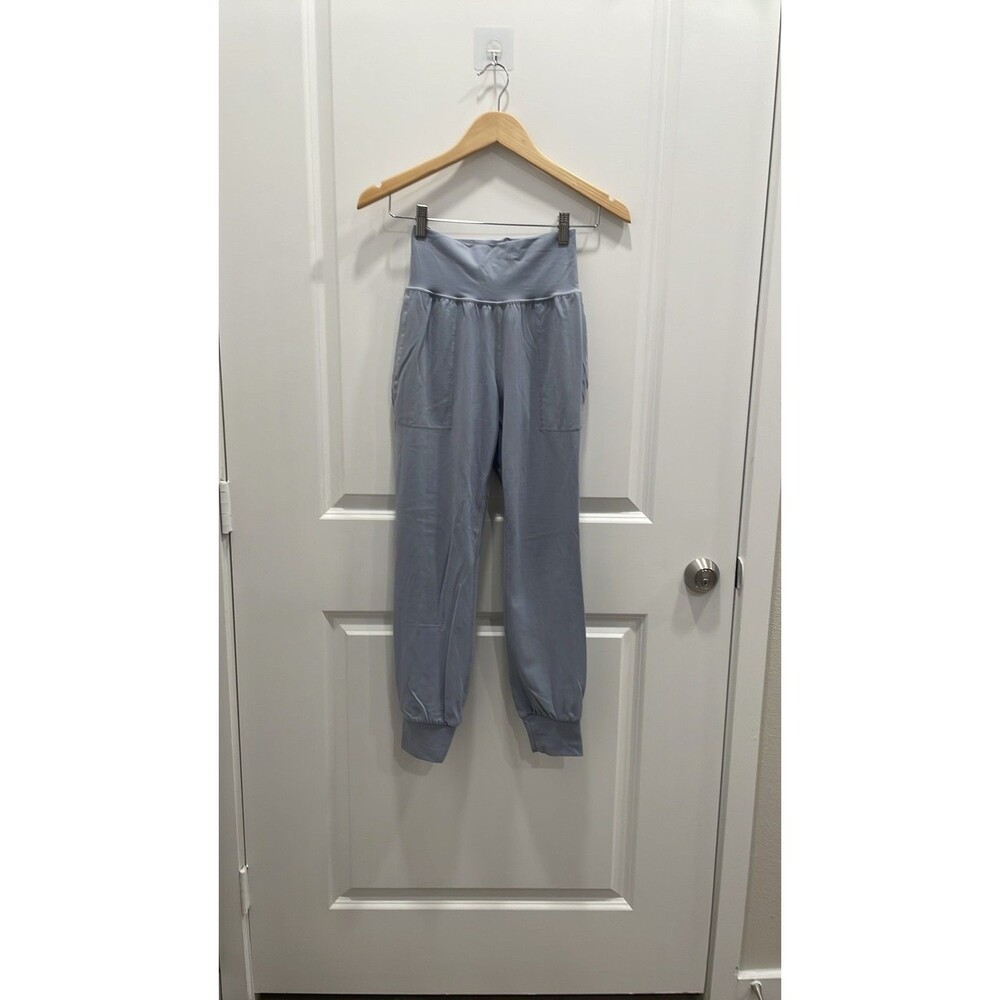 Athleta Salutation Jogger Pants Womens XXS Blue PowerVita High Rise Yoga Gym